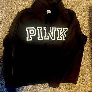 VS Pink 3/4 zip pullover XL